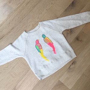 Sequin Birds Girls Sweatshirt